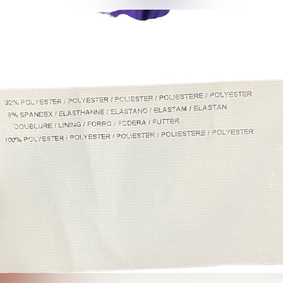 Joseph Ribkoff Purple Pleated V Neck Midi Dress Women’s 6 - Picture 11 of 13